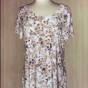 🌹SALE EUC floral Croft & Barrow shirt Size L 🌹